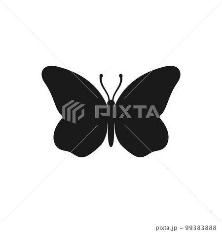 Butterfly icon, Butterfly silhouette. Isolated vector illustration Butterfly icon, Butterfly silhouette. Isolated vector illustration 99383888