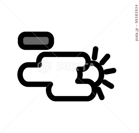 Illustration Vector Graphic of Partly Cloudy Icon Illustration Vector Graphic of Partly Cloudy Icon 99383934