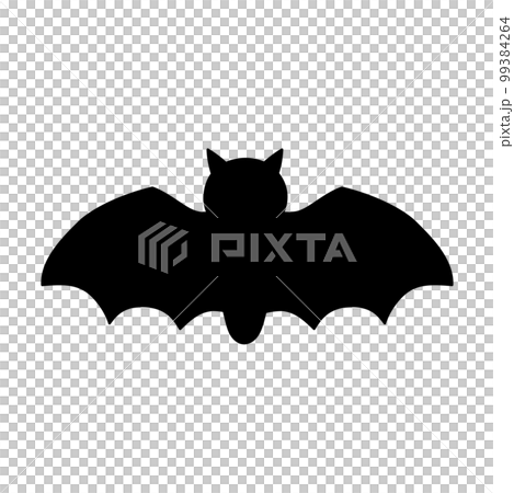 シンプルなコウモリのイラスト　シルエット　単体 99384264