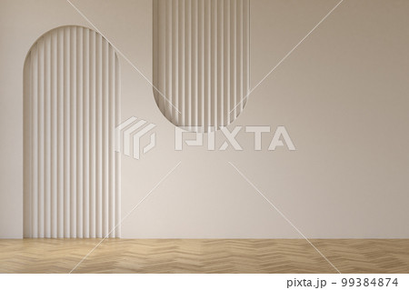 Modern style conceptual interior room 3d illustration 99384874