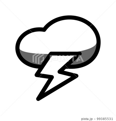 Illustration Vector Graphic of Storm Icon Illustration Vector Graphic of Storm Icon 99385531
