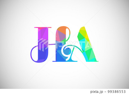 Initial Letter H A Low Poly Logo Design Vector Template. Graphic Alphabet Symbol For Corporate Business Identity 99386553