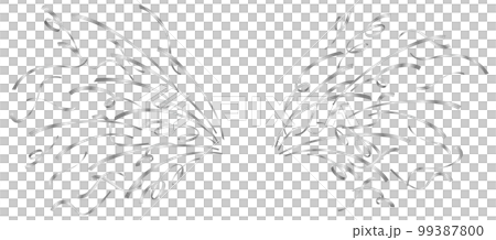 Silver tape protruding in both left and right directions (silver) 99387800
