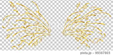 Gold tape that pops out in both left and right directions (gold) 99387803