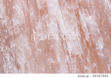 Macro mineral stone red gypsum on black background 99387894