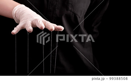 Medical conspiracy theories concept, manipulation and fraud 99388508