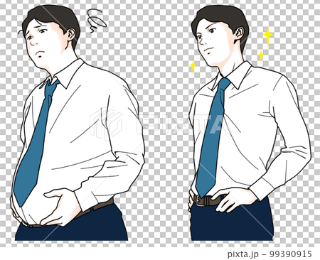 一個關心他的胃的男人的前後對比圖 99390915