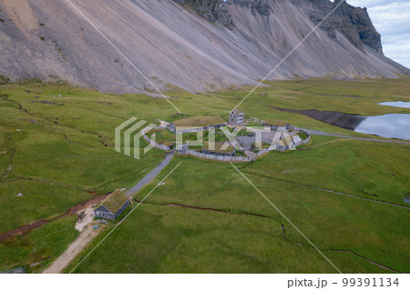 Viking Village Movie Film Set in Iceland 99391134