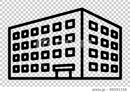 three-dimensional building icon 99391336