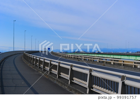 茨城県古河市利根川橋2023年2月 99391757