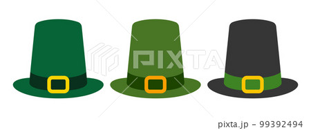 Leprechaun Hat in flat style isolated 99392494