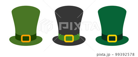 Leprechaun Hat in flat style isolated Leprechaun Hat in flat style isolated 99392578