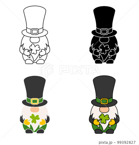 Leprechaun in flat style isolated 99392827