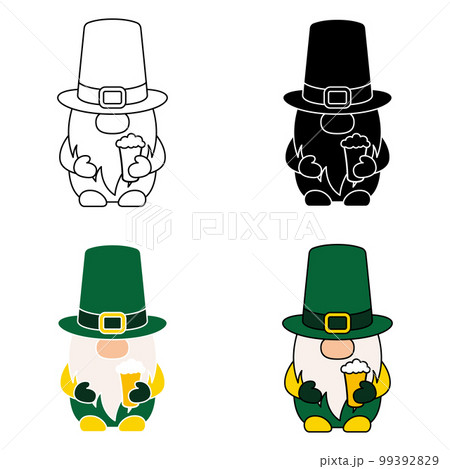 Leprechaun in flat style isolated Leprechaun in flat style isolated 99392829