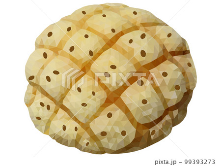 「チョコチップメロンパン」ポリゴン 「チョコチップメロンパン」ポリゴン 99393273