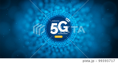 5g background data digital speed. 5g stream vector partice connection internet concept motion 5g background data digital speed. 5g stream vector partice connection internet concept motion 99393717