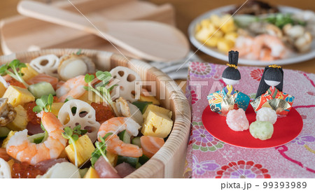 ひな祭りのちらし寿司 イメージ ひな祭りのちらし寿司 イメージ 99393989