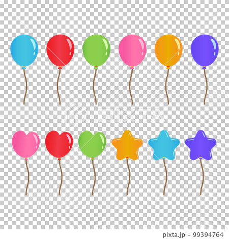 Set of colorful balloons Set of colorful balloons 99394764