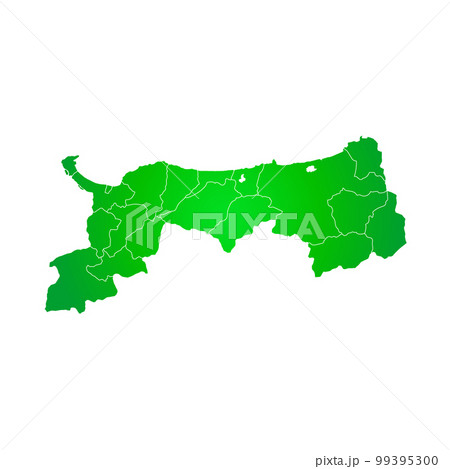 鳥取県と市町村地図 99395300