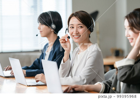 ビジネス　オペレーター　ヘッドセット 99395968