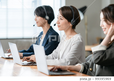ビジネス　オペレーター　ヘッドセット 99395969