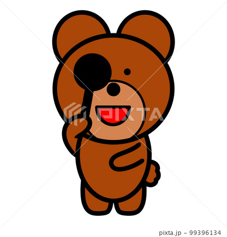 視力検査をするクマのイラスト 99396134