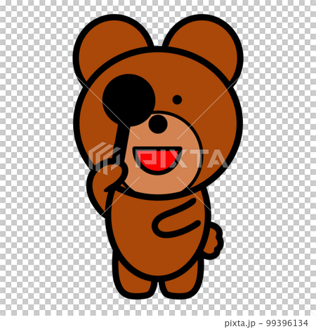 熊進行視力測試的插圖 99396134