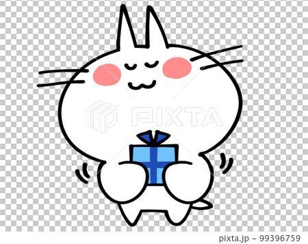 Nyanko 插圖材料在白色情人節送禮物 99396759
