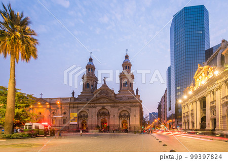 Plaza de las Armas square in Santiago 99397824