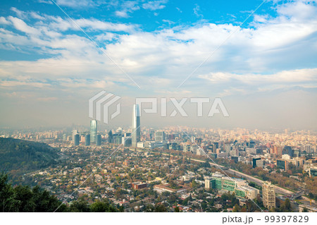 The skyline of Santiago in Chile The skyline of Santiago in Chile 99397829