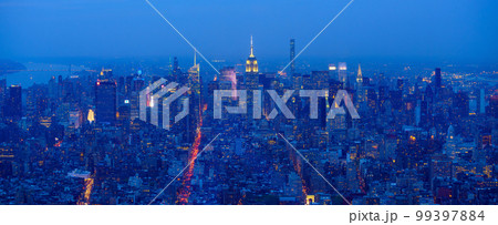 New York City Manhattan midtown skyline New York City Manhattan midtown skyline 99397884
