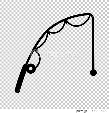 Fishing rod icon. fishing tools. fishing. vector. - Stock Illustration  [99398377] - PIXTA