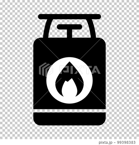Gas cylinder silhouette icon. fuel tank. hazardous material. vector. Gas cylinder silhouette icon. fuel tank. hazardous material. vector. 99398383