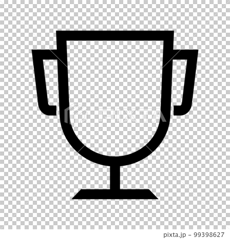 A simple trophy cup. award. vector. 99398627