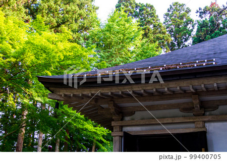 岩手県西磐井郡平泉町平泉　中尊時と境内の風景 99400705