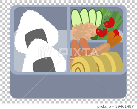 シンプルなお弁当のイラスト 99401497