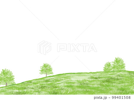 初夏の田舎のイメージ 水彩 初夏の田舎のイメージ 水彩 99401508