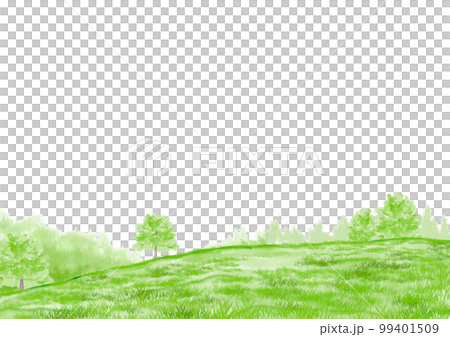 初夏の田舎のイメージ　水彩 99401509