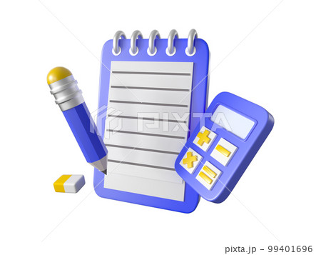 3 D レンダリング教育学習漫画の要素 99401696