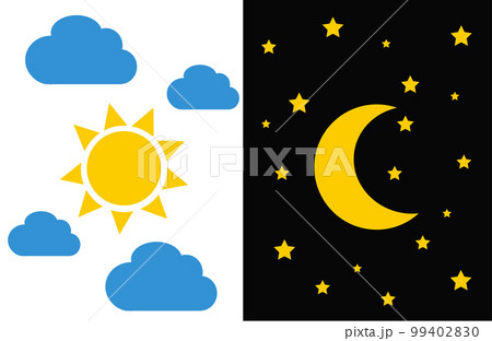 the moon and the sun night and day 99402830