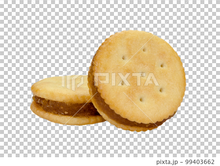 Pineapple Cookies isolated 99403662