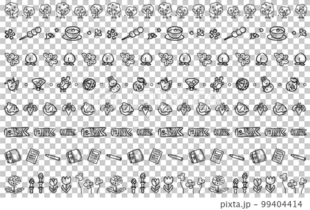 かわいい春の飾り線セット　1色 99404414