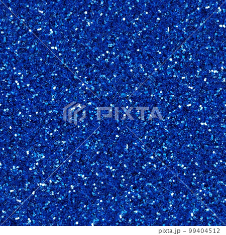 Bright blue shiny glitter, sparkle confetti texture. Christmas abstract background, seamless pattern. 99404512