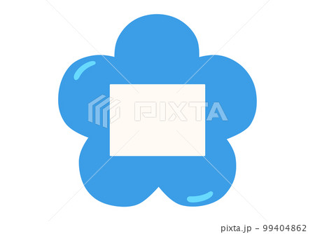 青色の花の名札のイラスト素材 [99404862] - PIXTA