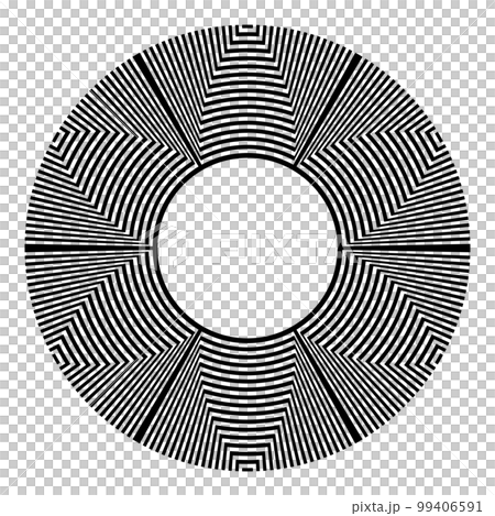 Abstract Decorative Geometric Radial Circle Pattern. Vector Art. Abstract Decorative Geometric Radial Circle Pattern. Vector Art. 99406591