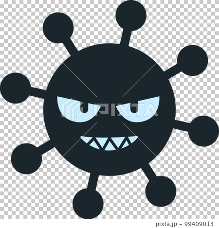 ウイルスのかわいいキャラクターイラスト 99409013