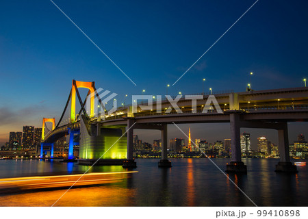 東京 レインボーブリッジ夜景 東京 レインボーブリッジ夜景 99410898
