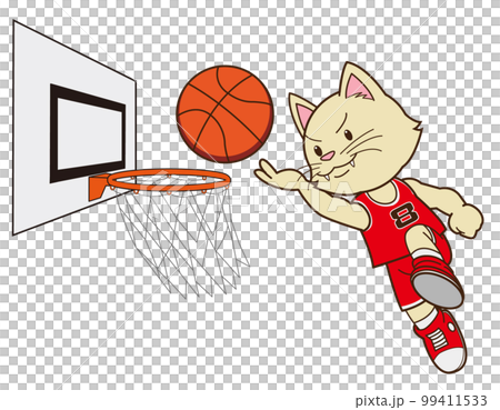 Basketball cat (running shoot) 99411533