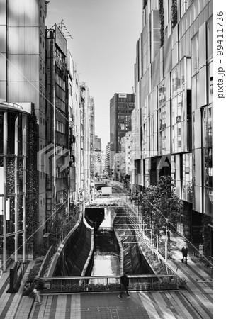 東京・都市風景・モノクロームイメージ　渋谷 99411736