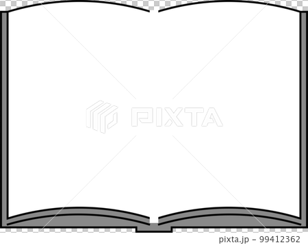本の形をしたフレーム 本の形をしたフレーム 99412362